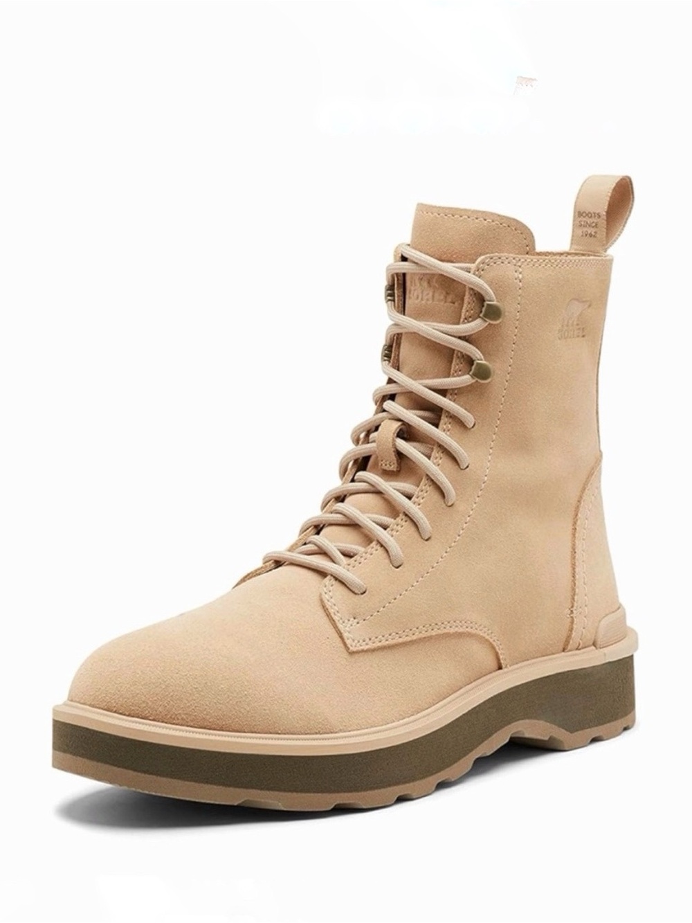 Sorel Men’s Hi-Line Genuine Suede Leather Tan Lace Up Boots Size 12 - Picture 3 of 10
